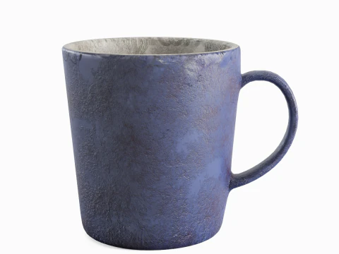 Old Dirty Coffee Cup 04 3D Model