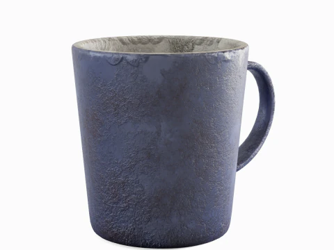 Old Dirty Coffee Cup 04 3D Model