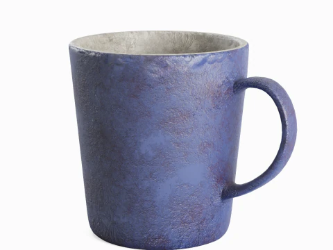 Old Dirty Coffee Cup 04 3D Model