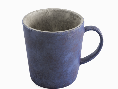 Old Dirty Coffee Cup 04 Modèle 3D