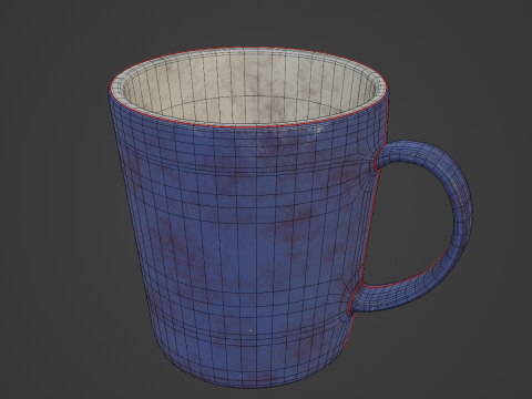Old Dirty Coffee Cup 04 Modèle 3D