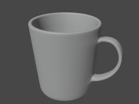 Old Dirty Coffee Cup 04 3D Model