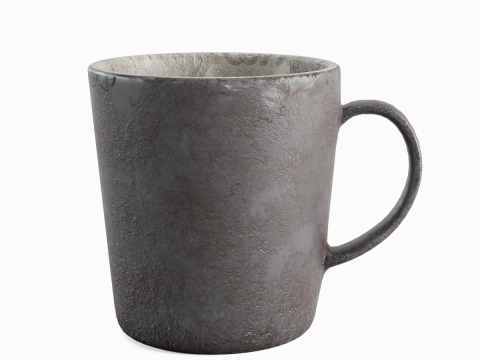 Old Dirty Coffee Cup 05 3D Model