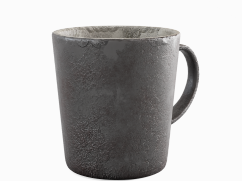 Old Dirty Coffee Cup 05 3D Model
