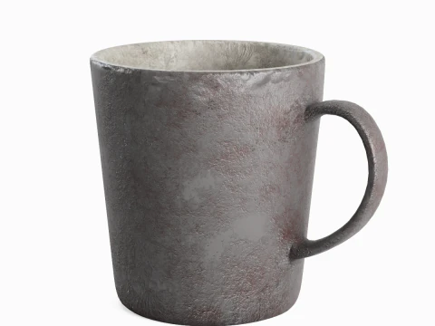 Old Dirty Coffee Cup 05 3D Model