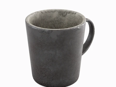 Old Dirty Coffee Cup 05 3D Model