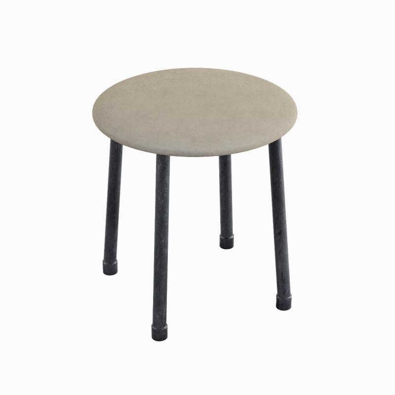 Steel Stool E 01 Modèle 3D .c4d .max .obj .3ds .fbx .stl .blend