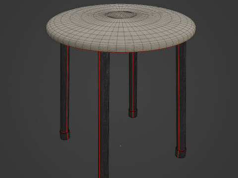 Steel Stool E 01 Modèle 3D
