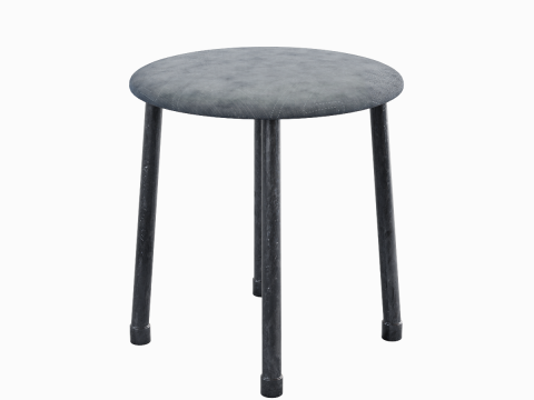 Steel Stool E 02 3D-Modell