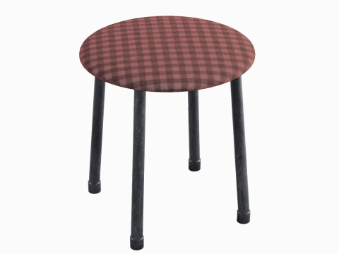 Steel Stool E 04 3Dモデル