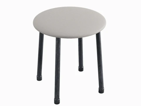 Sgabello in acciaio E 05 Modello 3D