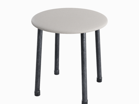 Steel Stool E 05 Model 3D