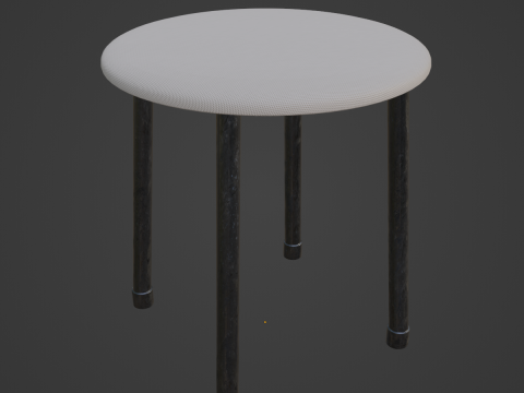 Steel Stool E 05 Model 3D