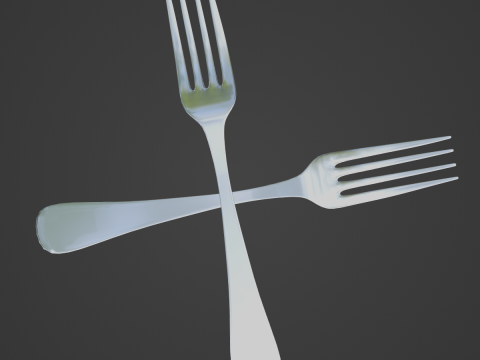 Aluminium Fork 01 Modelo 3D