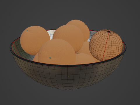 Oranges in Bowl 02 Modelo 3D