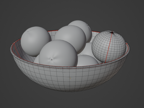 Oranges in Bowl 02 Modelo 3D