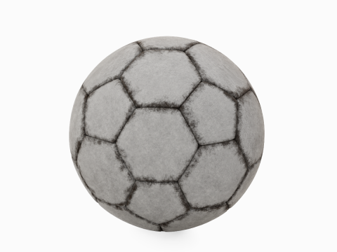 Dirty Soccer Ball 01 3D Model