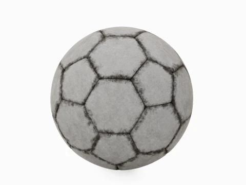Dirty Soccer Ball 01 3D Model