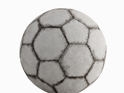Dirty Soccer Ball 01 3D Model