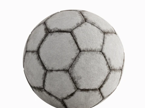 Dirty Soccer Ball 01 3D Model