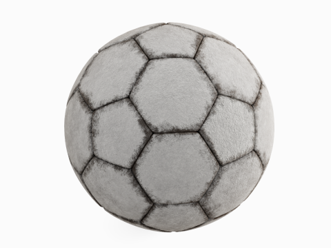 Dirty Soccer Ball 01 3D Model