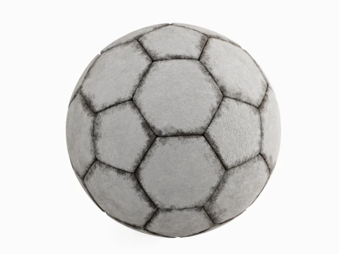 Dirty Soccer Ball 01 3D Model