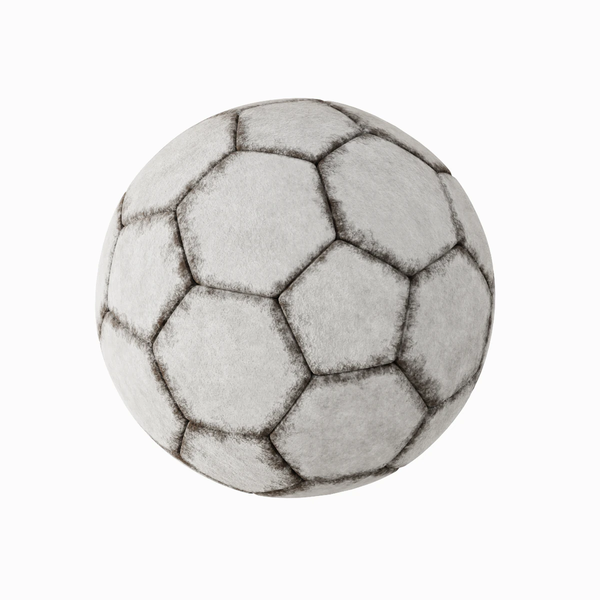 Dirty Soccer Ball 01 3D Model .c4d .max .obj .3ds .fbx .stl .blend 