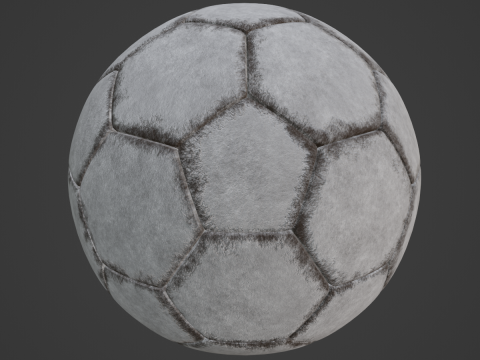 Dirty Soccer Ball 01 3D Model