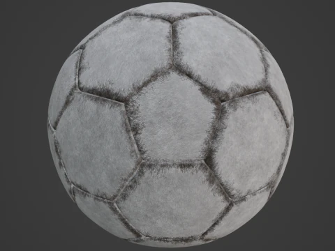 Dirty Soccer Ball 01 3D Model