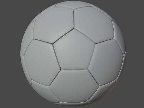 Dirty Soccer Ball 01 3D Model