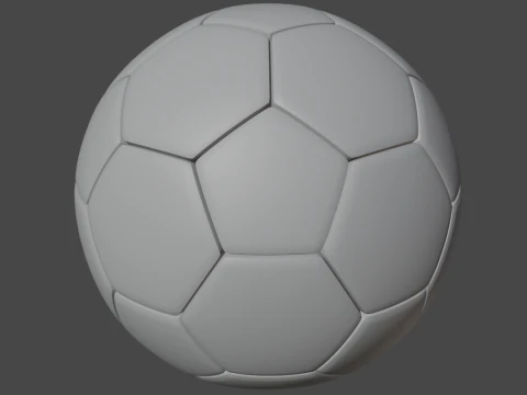 Dirty Soccer Ball 01 3D Model