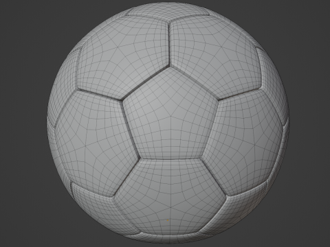 Dirty Soccer Ball 01 3D Model