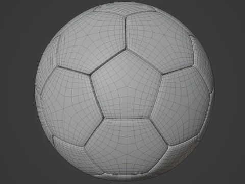 Dirty Soccer Ball 01 3D Model
