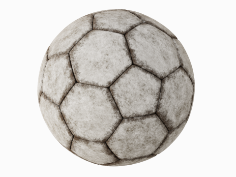 Dirty Soccer Ball 02 3D Модель