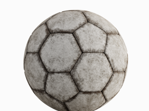 Dirty Soccer Ball 02 3D Model