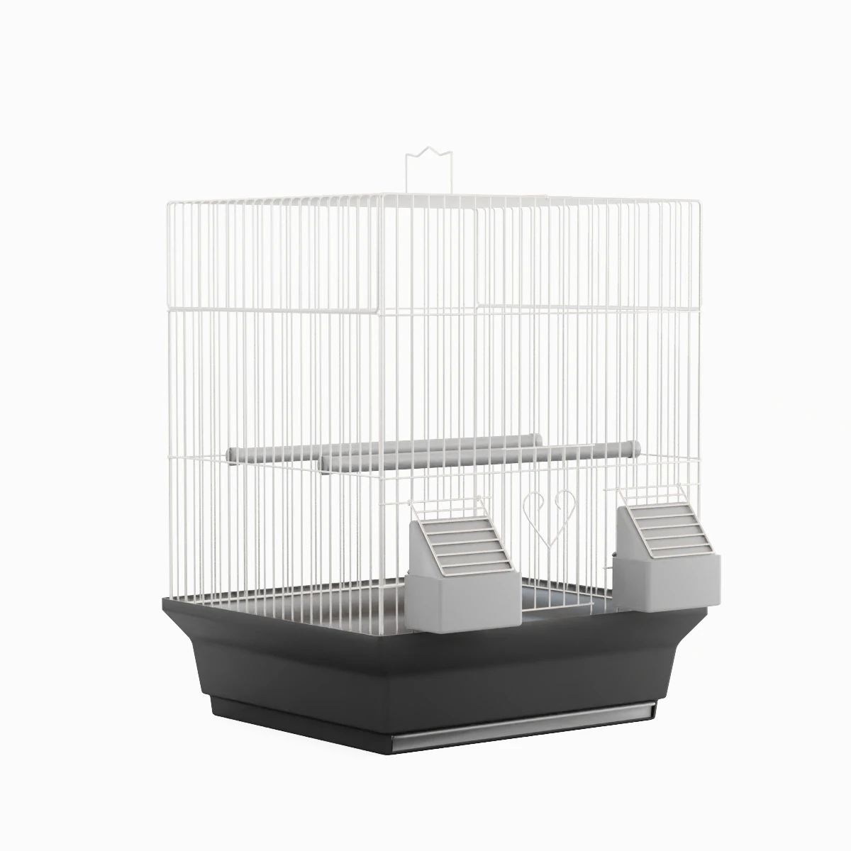 Birdcage Silver 3D Model .c4d .max .obj .3ds .fbx .stl .blend 
