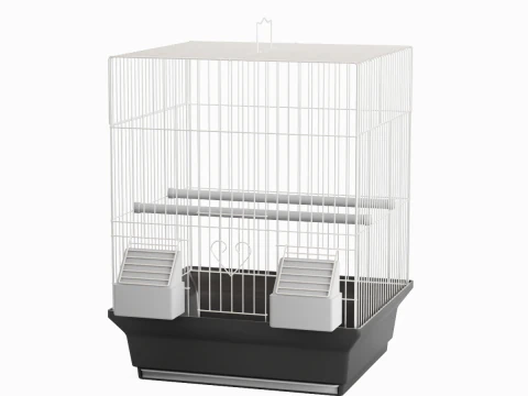 Birdcage Silver 3D Model