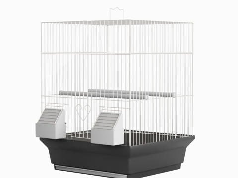 Birdcage Silver 3D Model