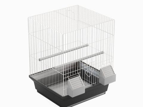 Birdcage Silver 3D Model