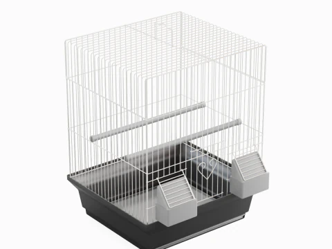 Birdcage Silver 3D Model