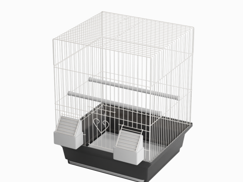 Birdcage Silver 3D Model