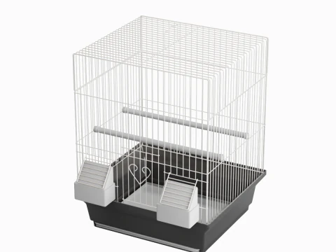 Birdcage Silver 3D Model