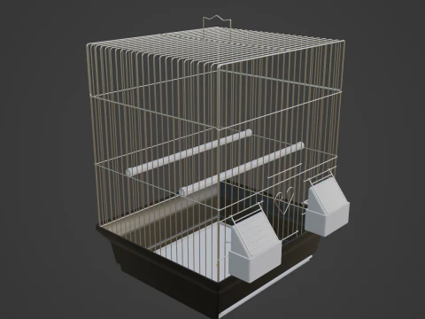 Birdcage Silver 3D Model