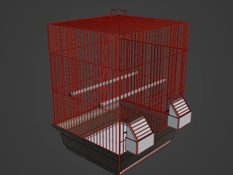 Birdcage Silver 3D Model
