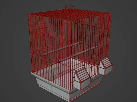Birdcage Silver 3D Model