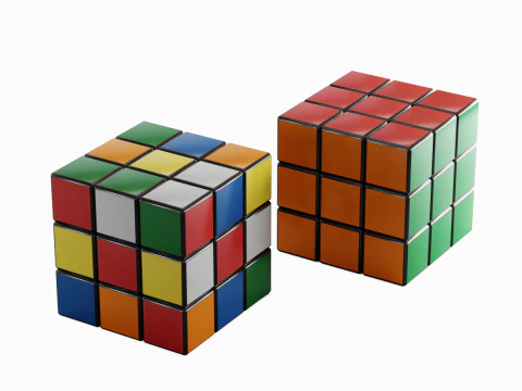 Kubus Rubik Model 3D
