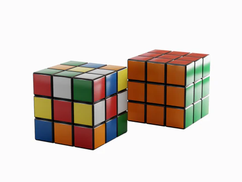 Rubics Cube 3D Model