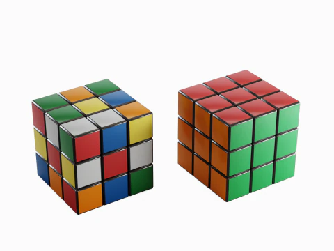 Rubics Cube 3D Model
