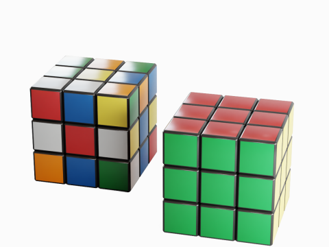 Rubics Cube 3D Model