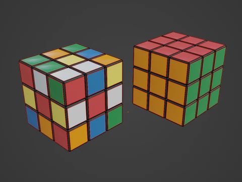 Rubics Cube 3D Model